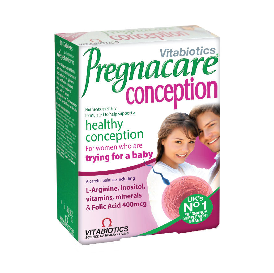 Vitabiotics Pregnacare® Conception fertility tablets folic acid zinc women support Health Boutique