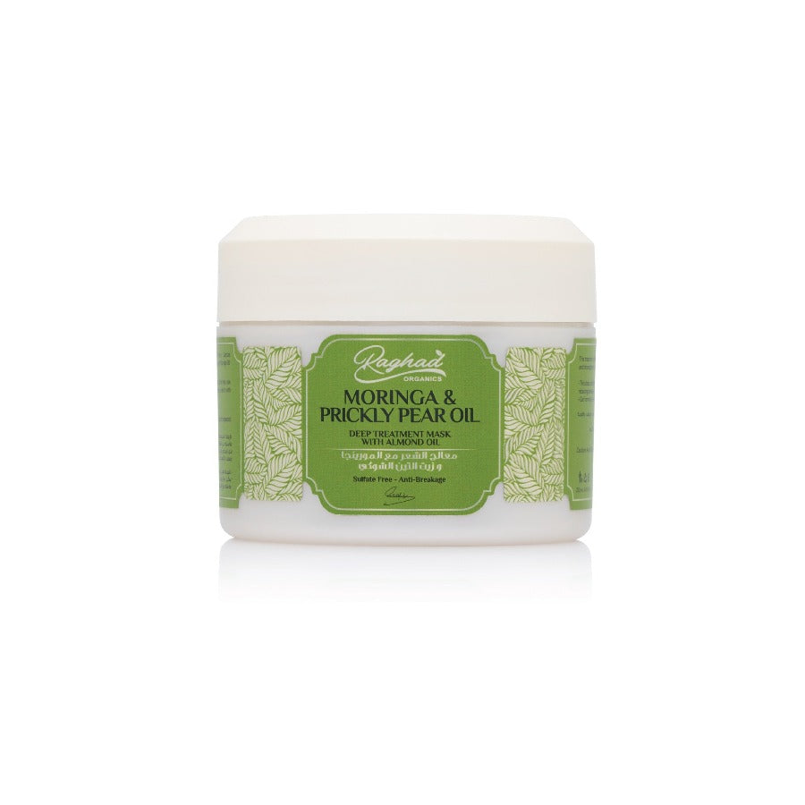 Raghad Organics Moringa and Prickly Pear Treatment 250ml nourishing hair mask for dry damaged hair Health Boutique