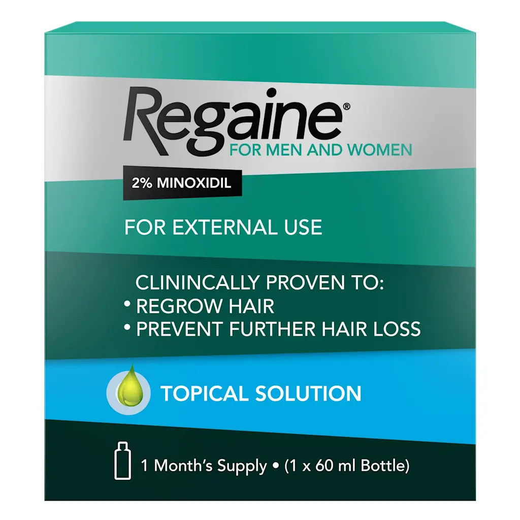 Regaine 2% solution for women 60ml minoxidil hair thinning treatment-health boutique jordan