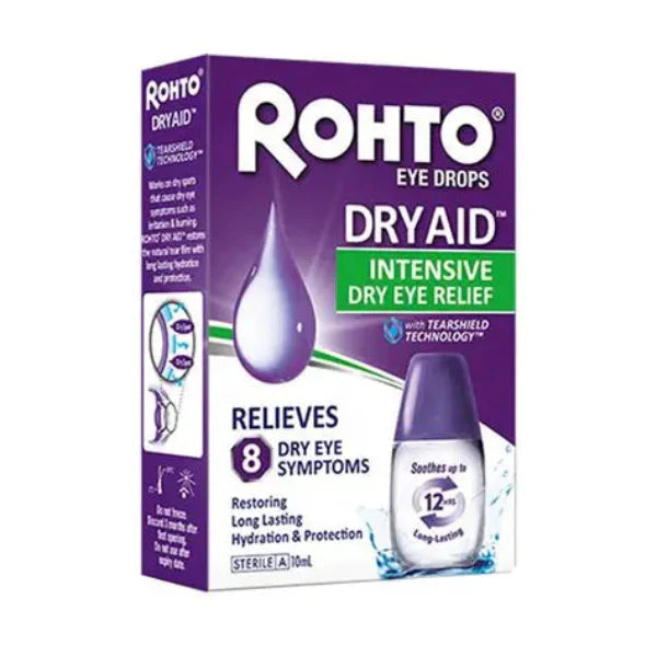 Rohto Dry Aid eye drops 10 ml long-lasting dry eye relief