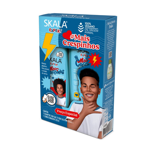 Skala Mais Crespinhos Kids Shampoo and Conditioner Set for Curly Hair