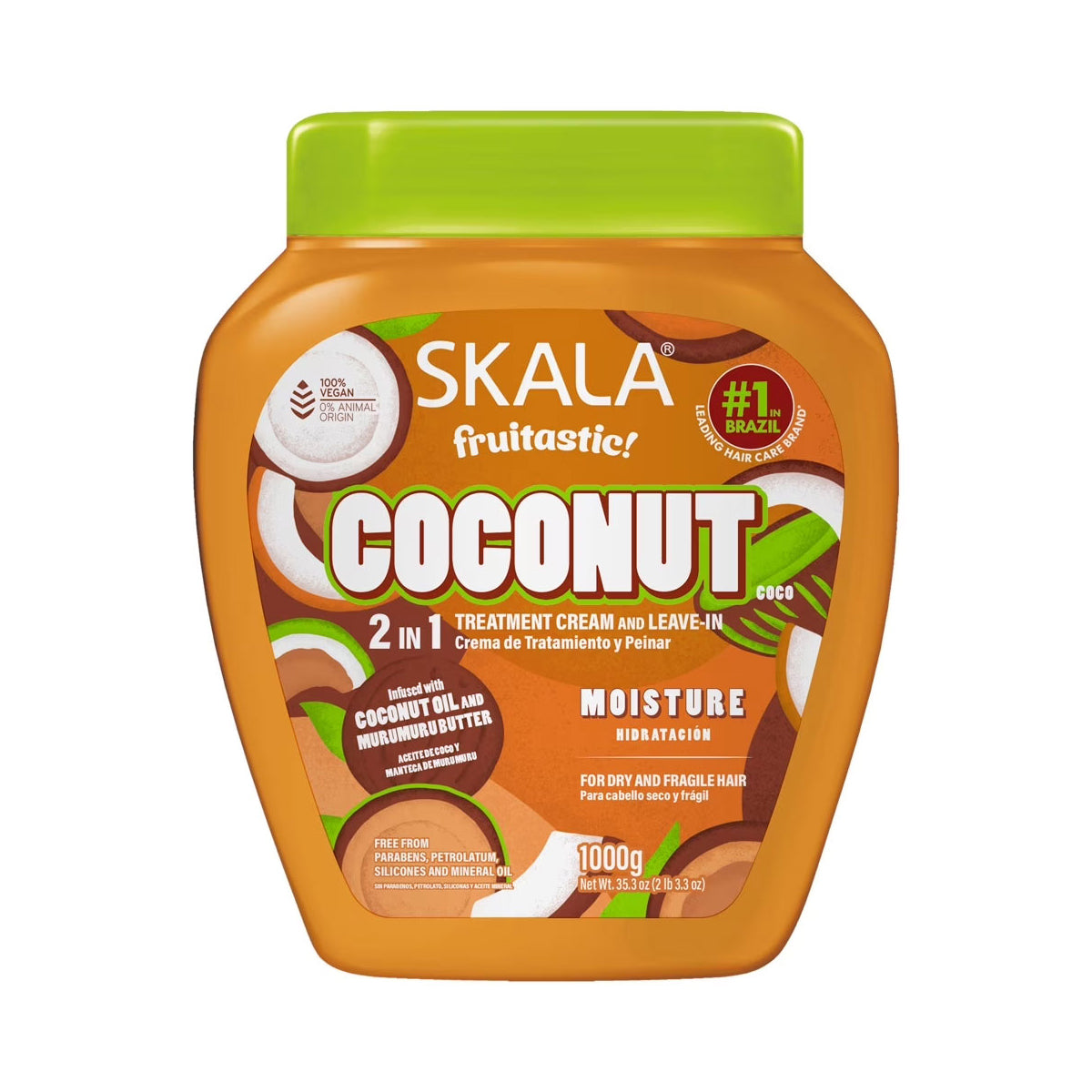 Skala Coconut Cream 2-in-1 Deep Conditioning Hair Mask and Leave-In Treatment 1000g