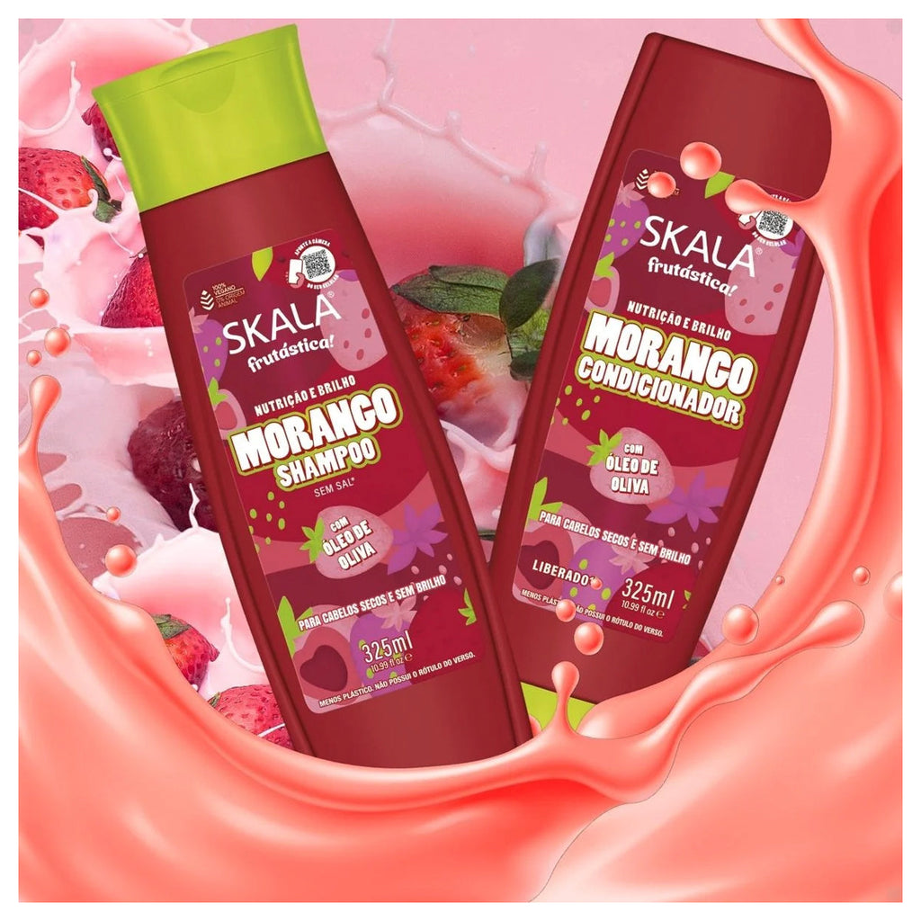 Skala Strawberry Moisturizing Shampoo and Conditioner Set 325ml