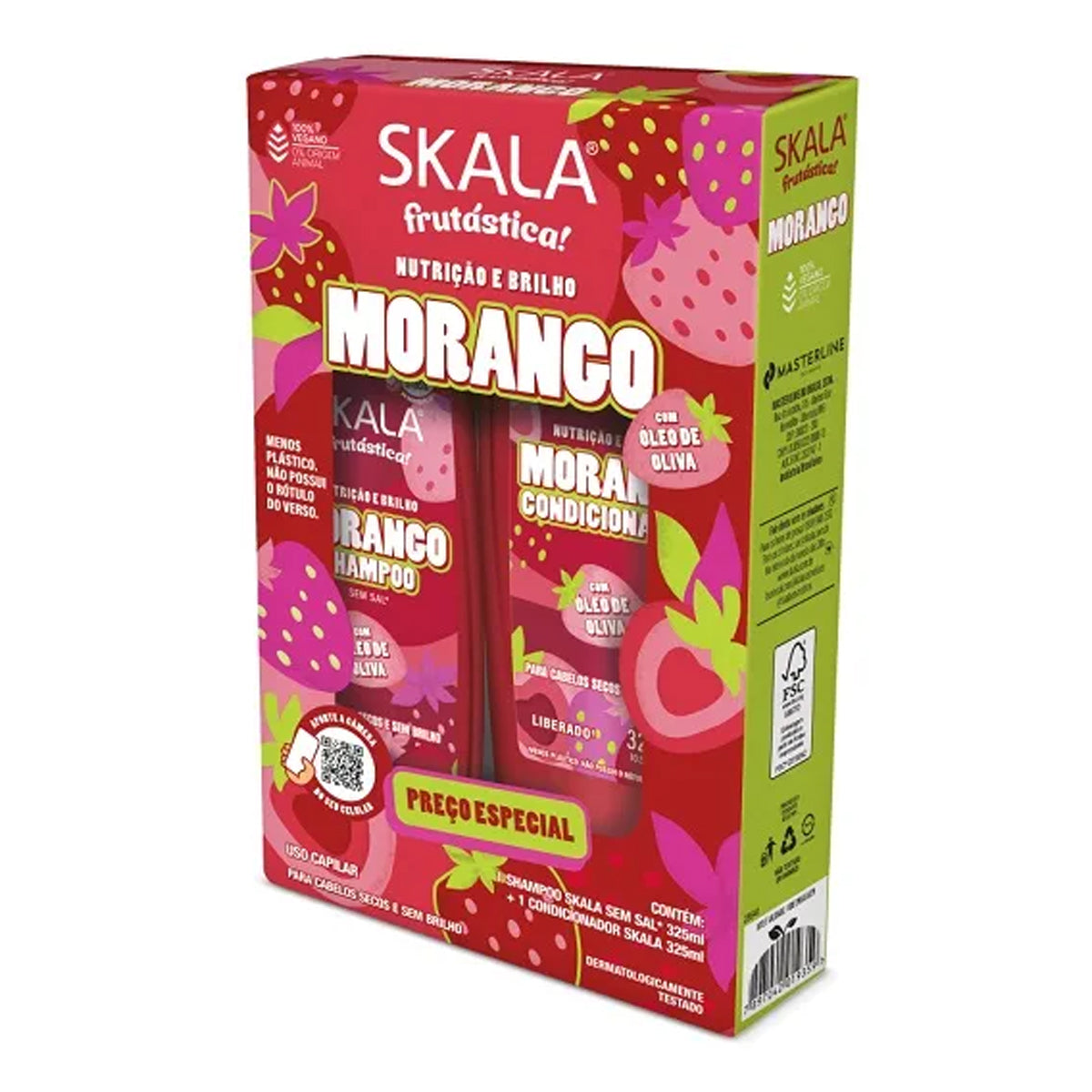 Skala Strawberry Moisturizing Shampoo and Conditioner Set 325ml