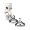 Tommee Tippee Closer To Nature Slow Flow Replacement Teats - 2 Pack