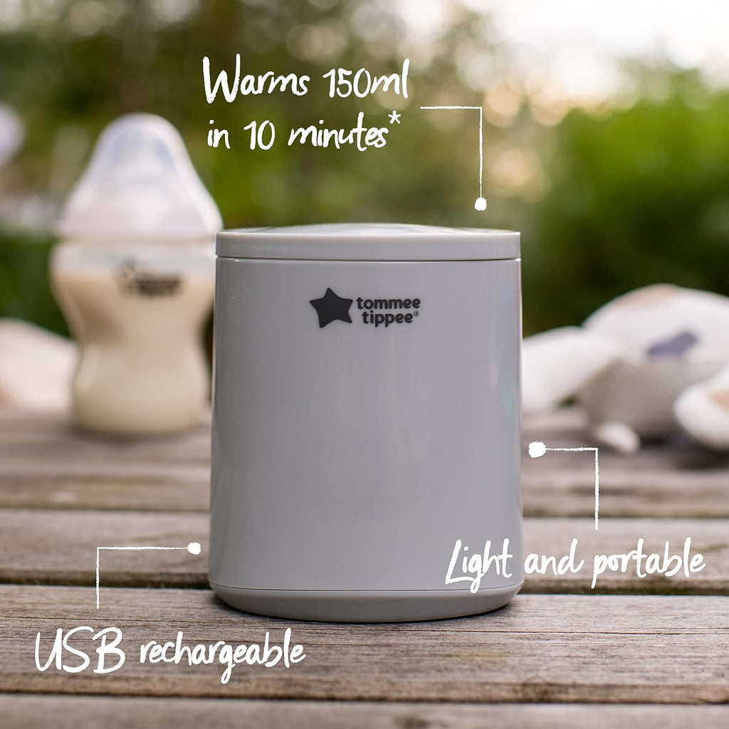 Tommee Tippee Portable On-The-Go Baby Bottle Warmer for Travel