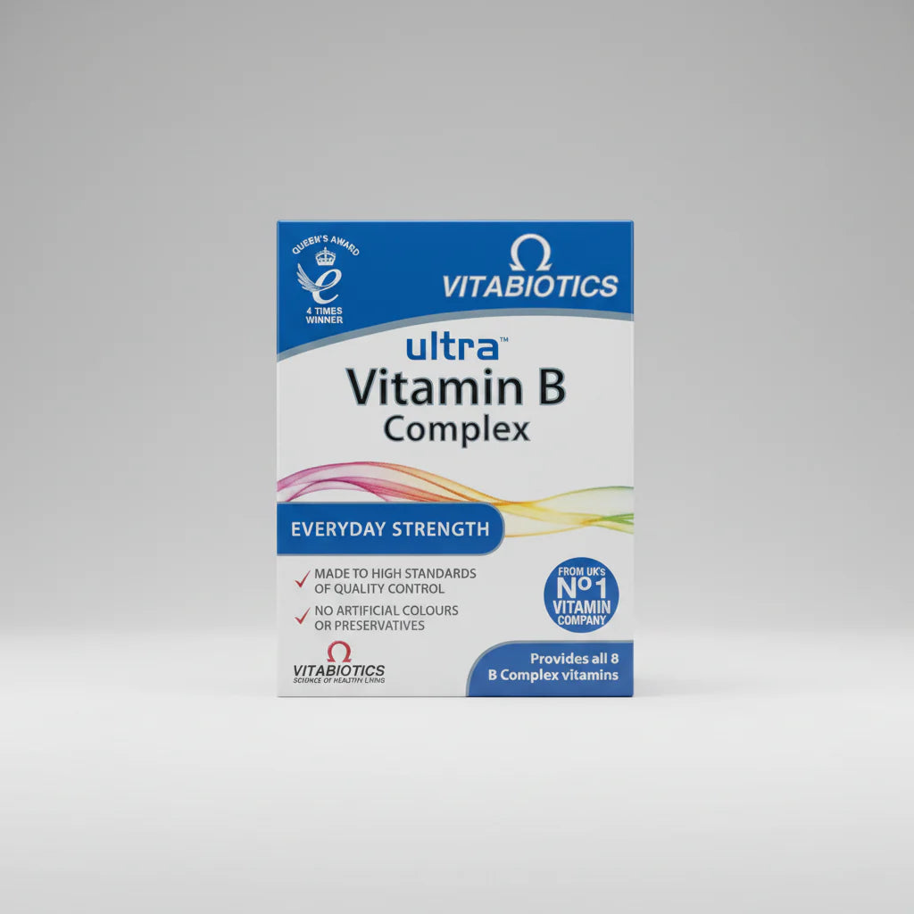 Vitabiotics Ultra Vitamin B Complex tablets energy nervous system support supplement Health Boutique