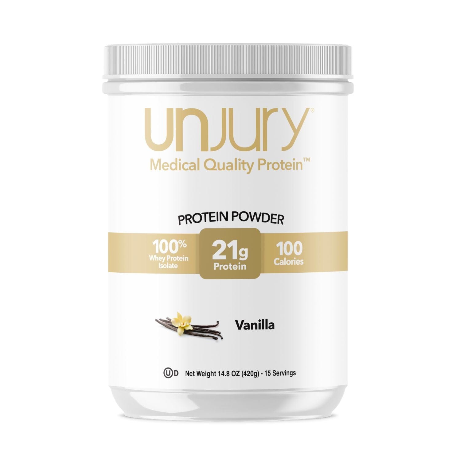 Unjury vanilla high whey protein powder bariatric nutrition supplement Health Boutique
