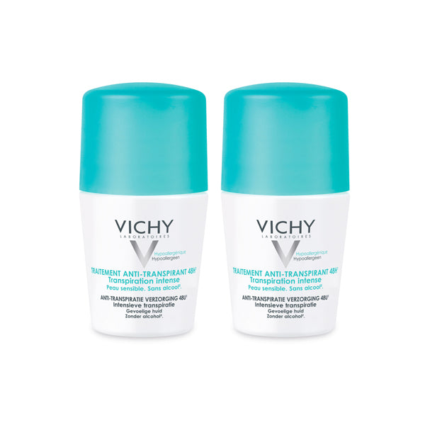 Vichy 48 hour intensive anti perspirant roll on aluminum salts mineralizing water sweat control deodorant Vichy Health Boutique