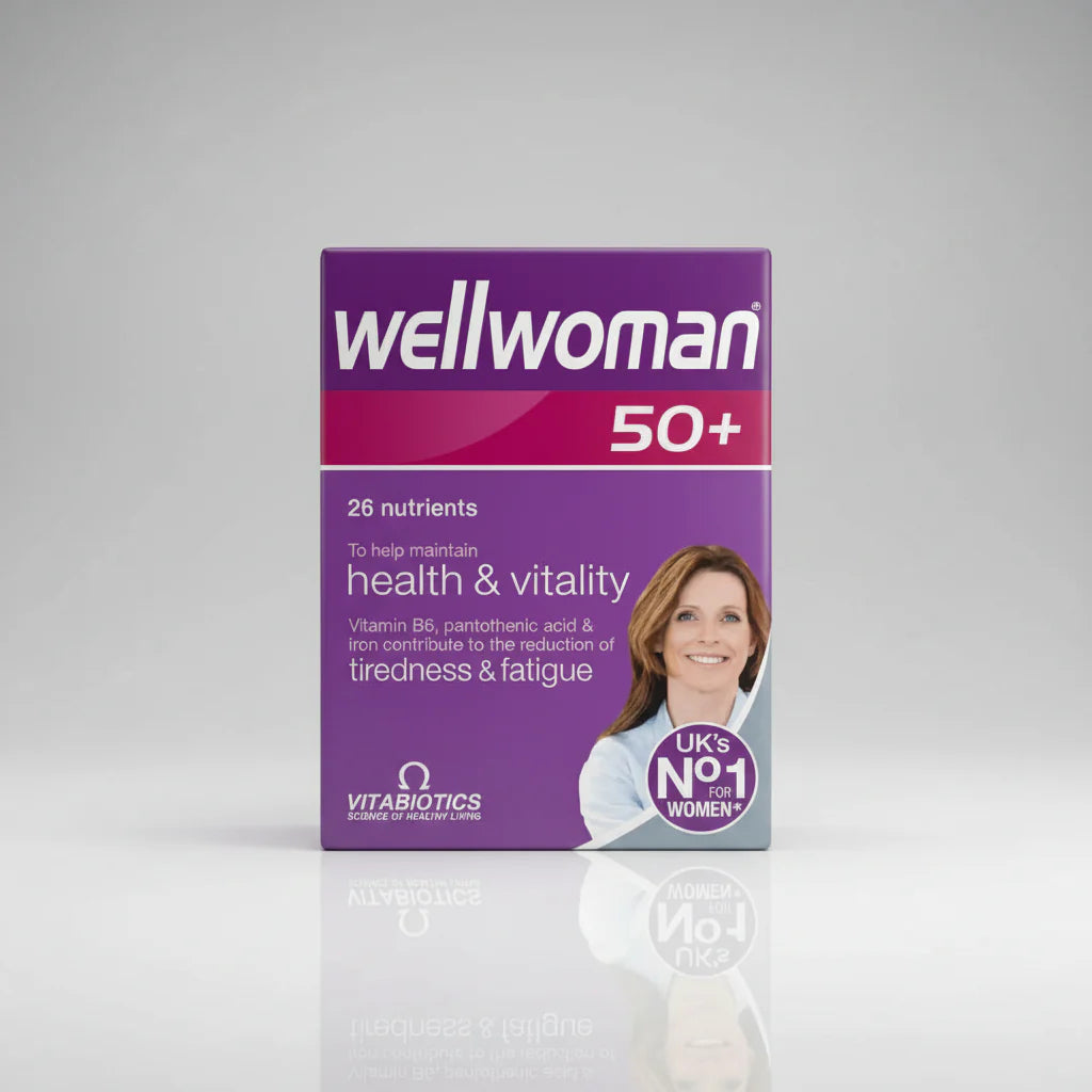 Vitabiotics Wellwoman 50+ women multivitamin tablets energy immunity eye heart support Health Boutique
