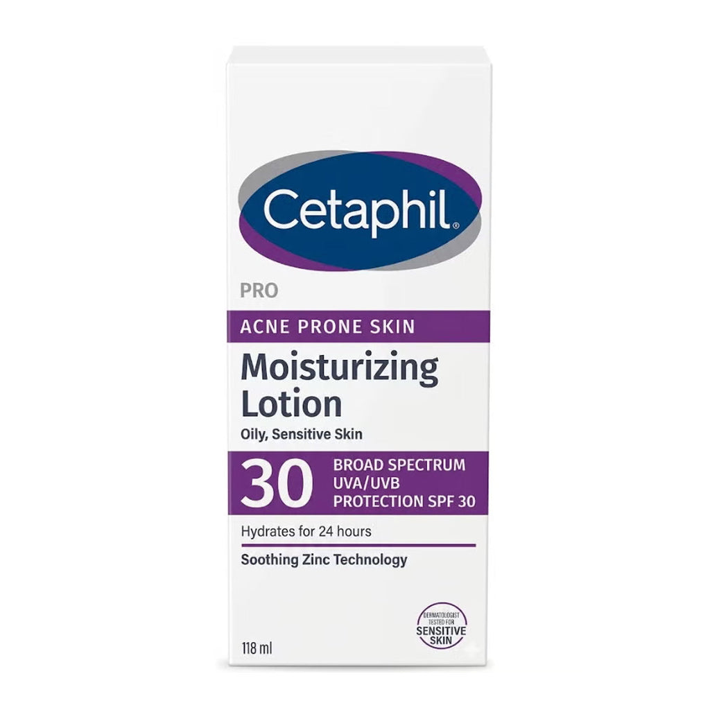 Cetaphil Pro Oil-Free Acne-Prone Skin Moisturizing Lotion 118ml for Hydration and Blemish Control