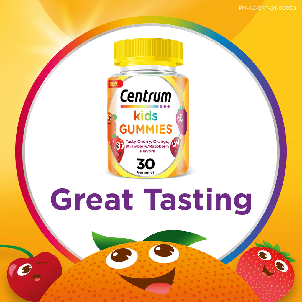 Centrum Kids 30 Gummies – Multivitamin Gummies for Immunity & Healthy Growth